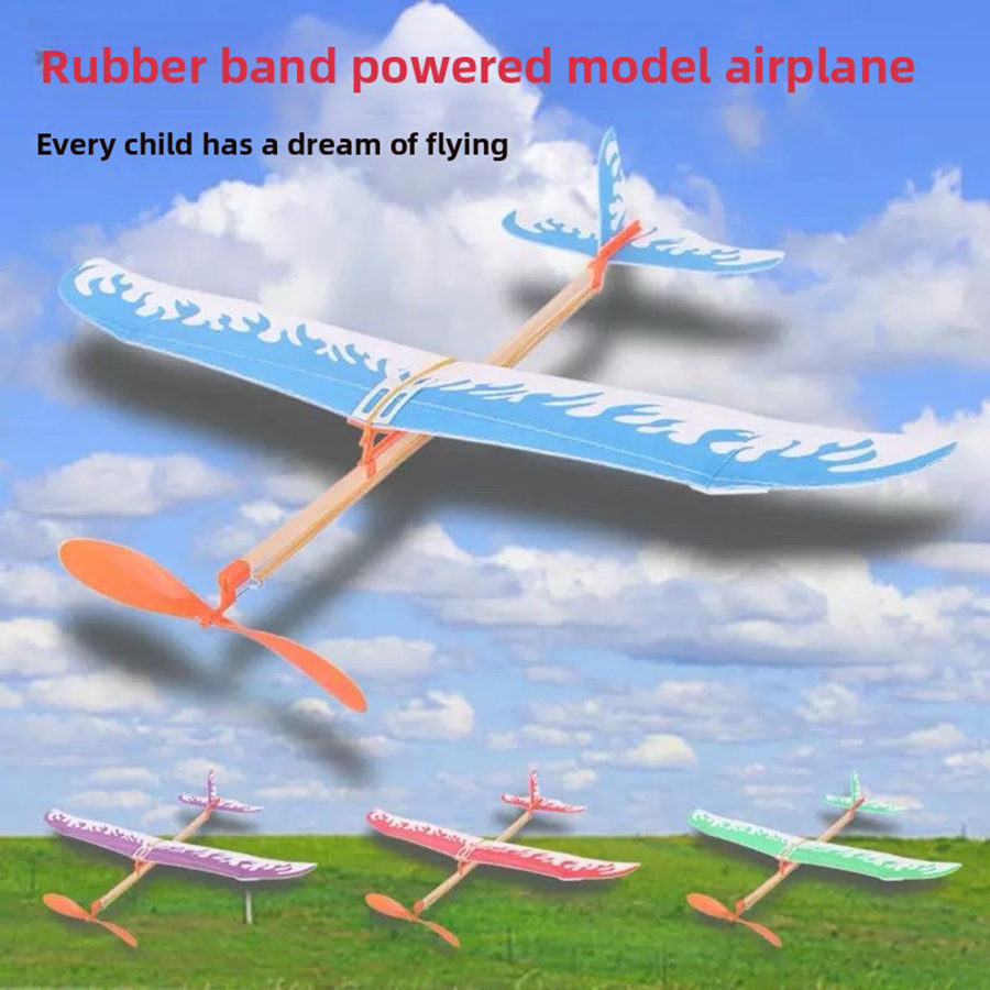 Kids Outdoor Entertainment - DIY Rubber Band Airplanes Powered Glider