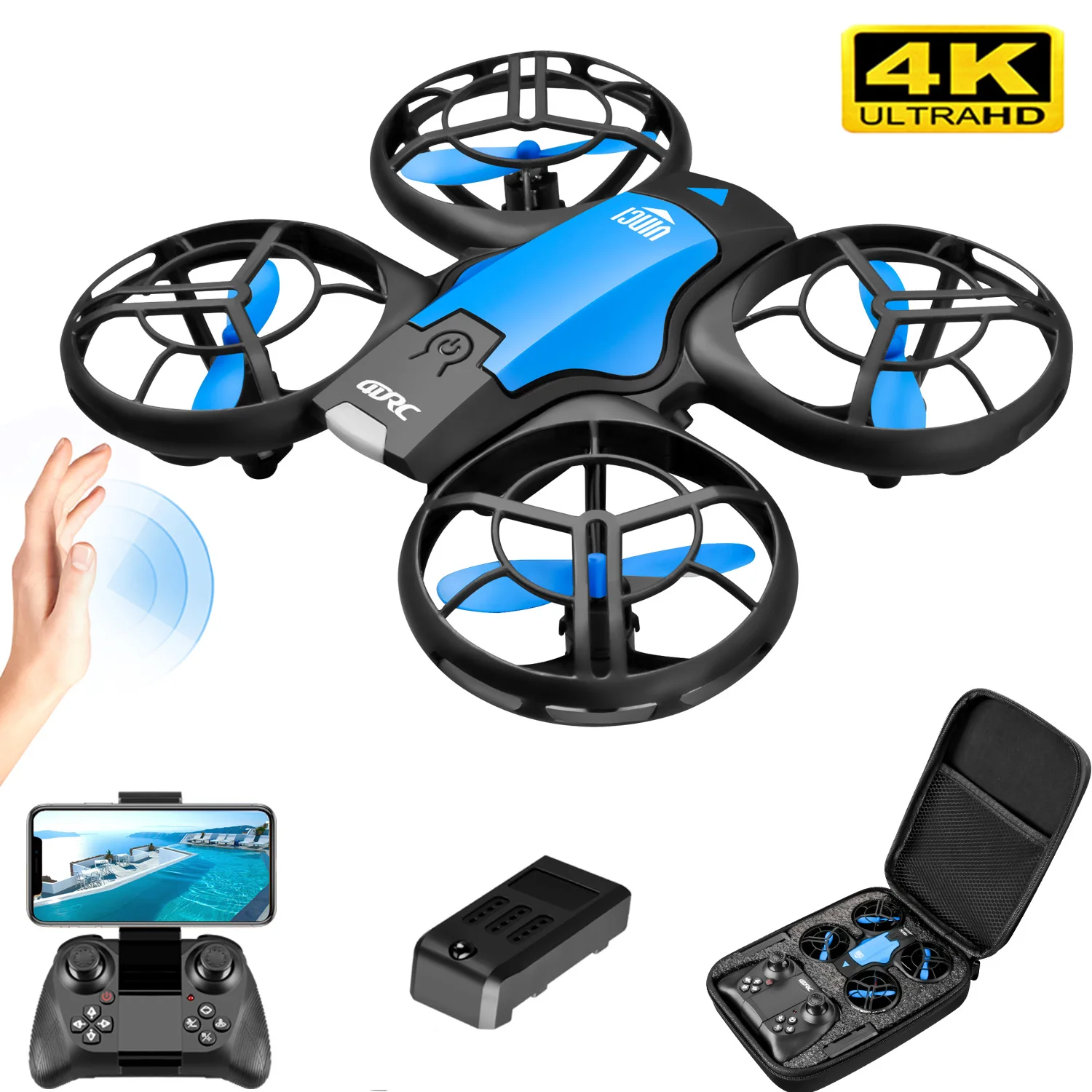 Kids Outdoor Entertainment - V8 New Mini Drone 4k profession