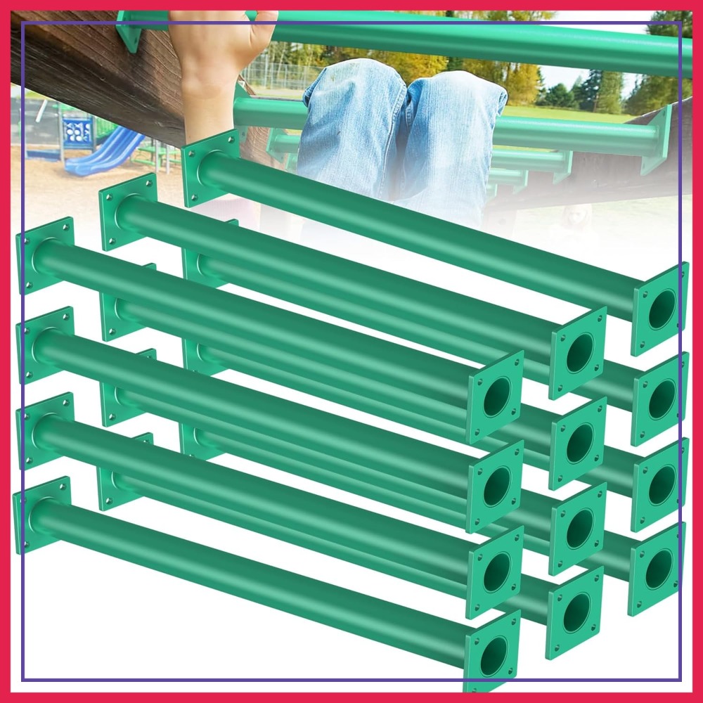 Kids Outdoor Monkey Bars - 12 PCS DIY Monkey Bar Kit,
