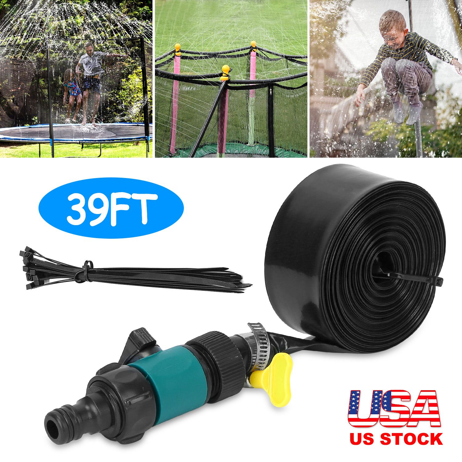 Kids Outdoor Park - Lake Forest Upgraded Trampoline Sprinkler for