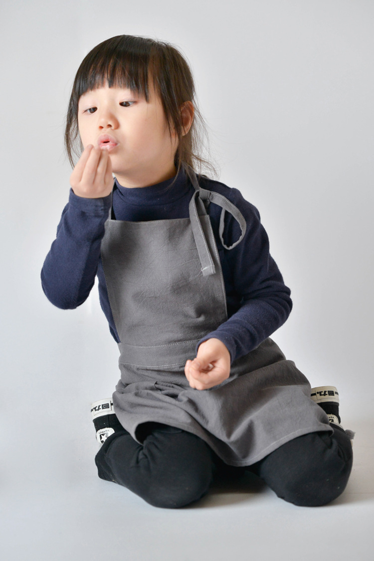 Kids Outdoor Kitchen Accessories - Kids Cotton Apron Dress Parent-Child Baby
