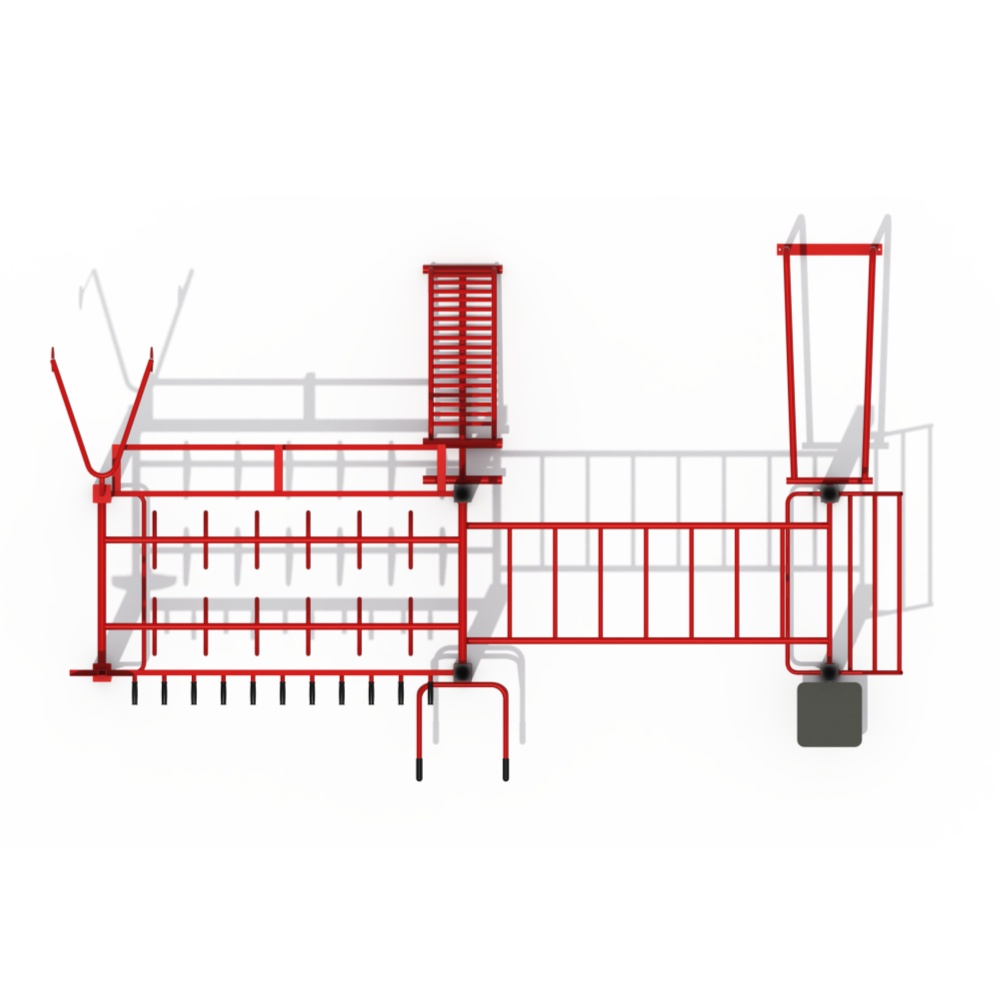 Kids Outdoor Monkey Bars - Amusement Park Outdoor Gym Equipment Fitness