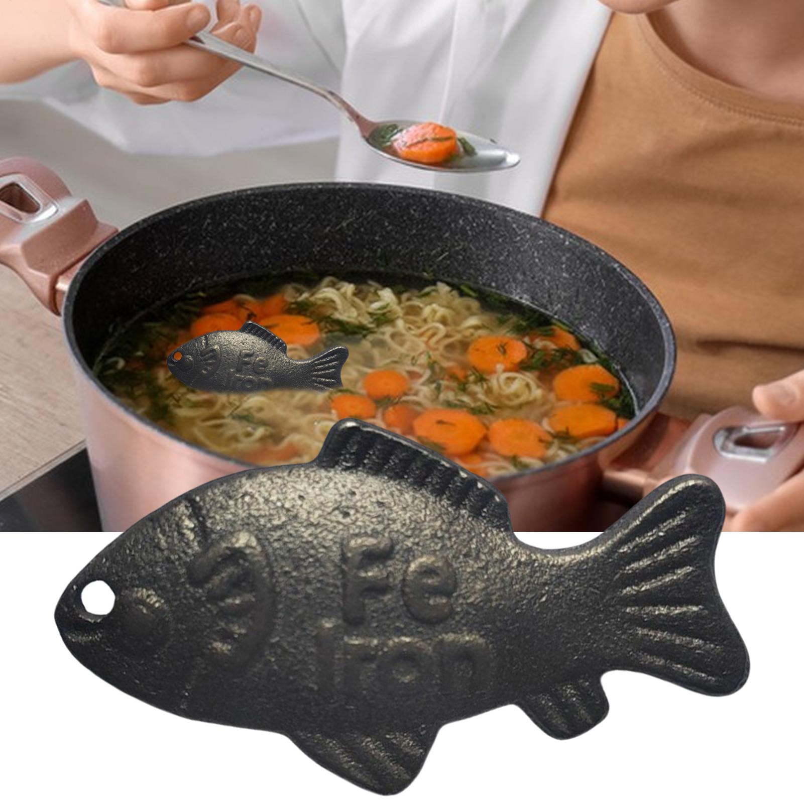 Kids Outdoor Kitchen Accessories - Iron Fish Effective and Safe Cooking