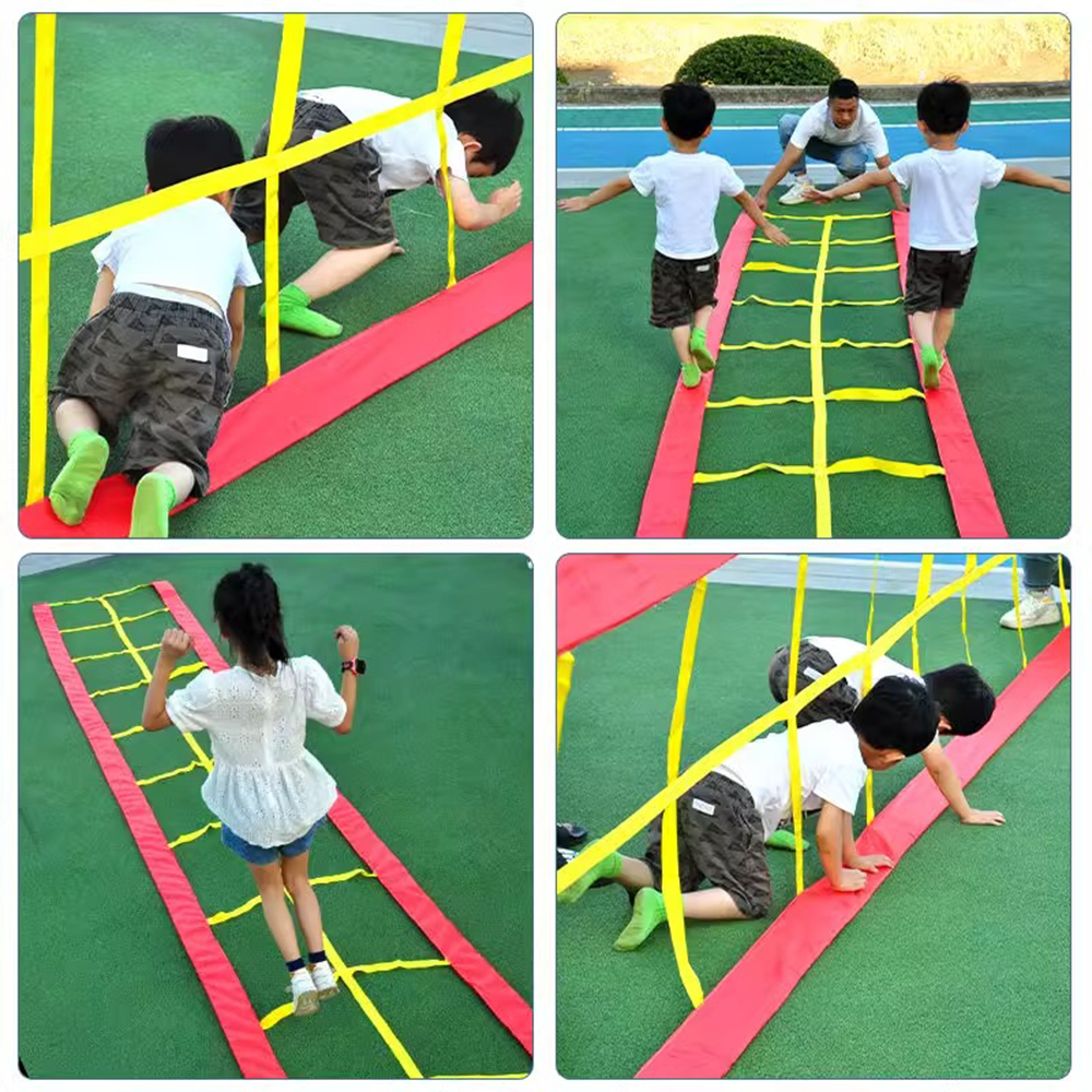 Kids Outdoor Jumping Toys - Kids Multifunctional Drilling Jumping Grid Crawling