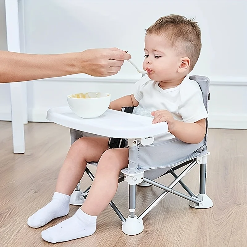Kids Outdoor Table And Chairs - Aluminium Alloy Foldable Portable Compact Baby