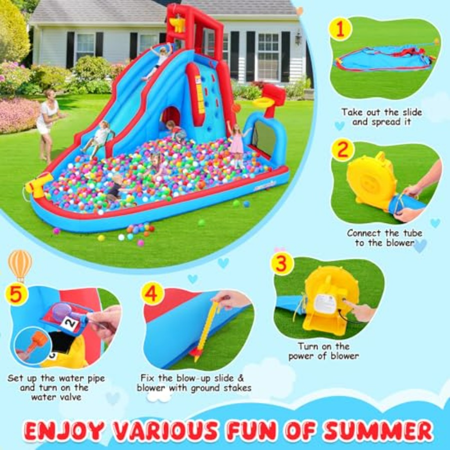 Backyard outdoor water slide i – Kids Outdoor Park Bewertung und Preis