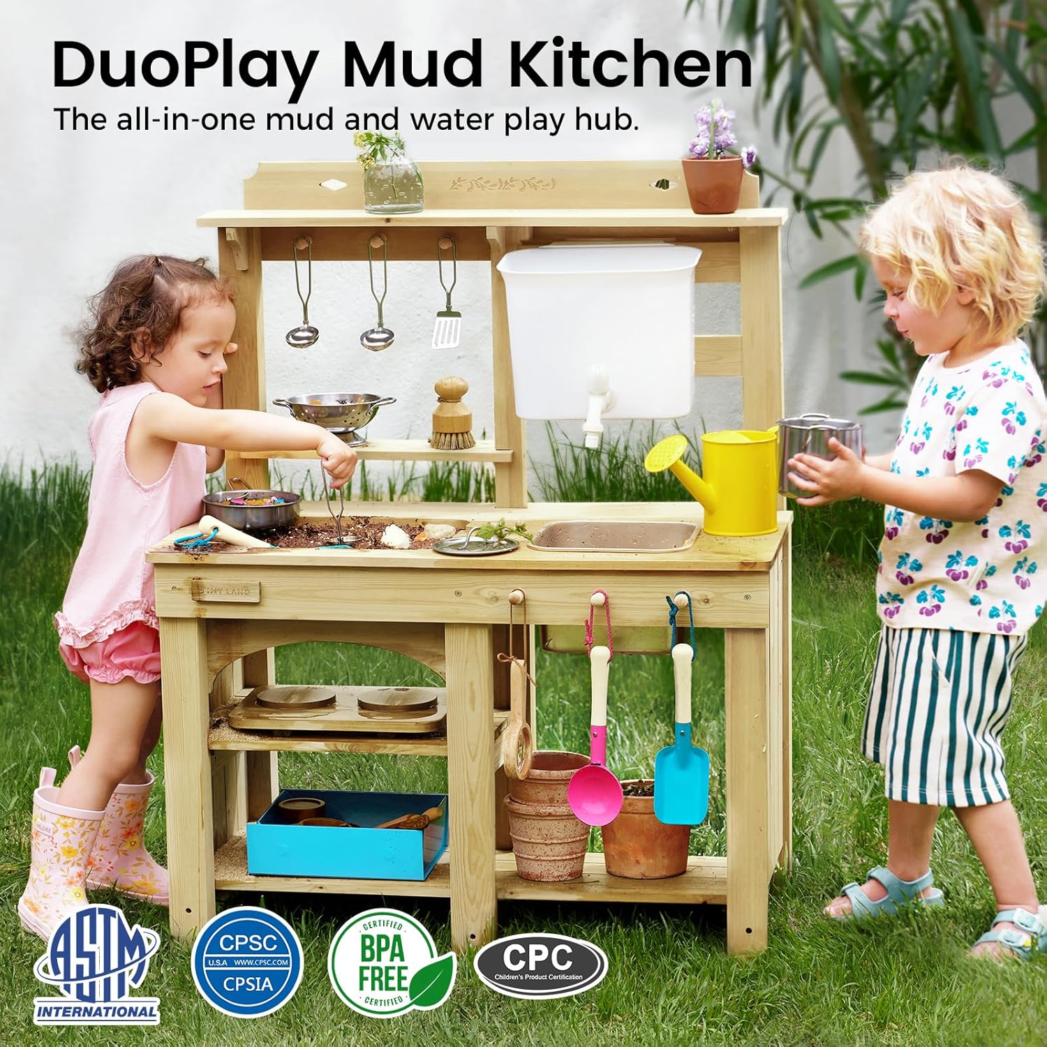 Outdoor Mud Kitchen for Kids,  – Kids Outdoor House With Kitchen Bewertung und Preis