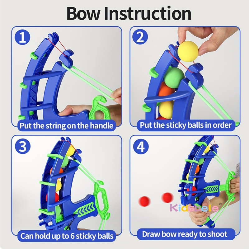 Foam Ball Shooting Toy Bow – S – Kids Outdoor Jumping Toys Bewertung und Preis