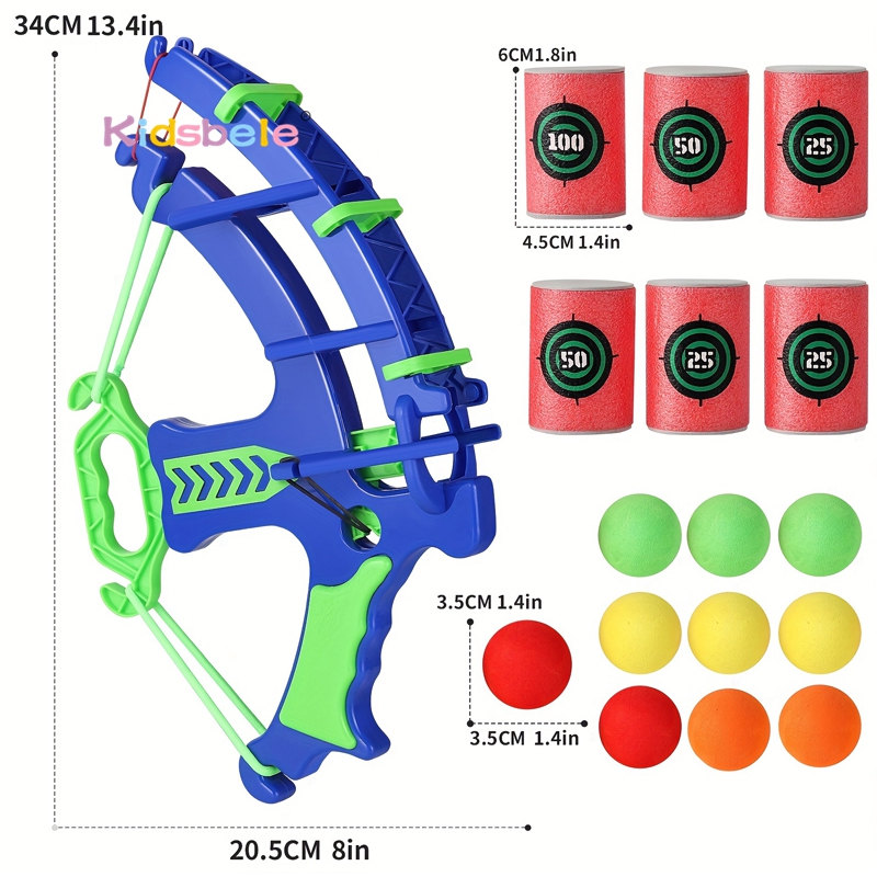 Foam Ball Shooting Toy Bow – S – Kids Outdoor Jumping Toys Bewertung und Preis