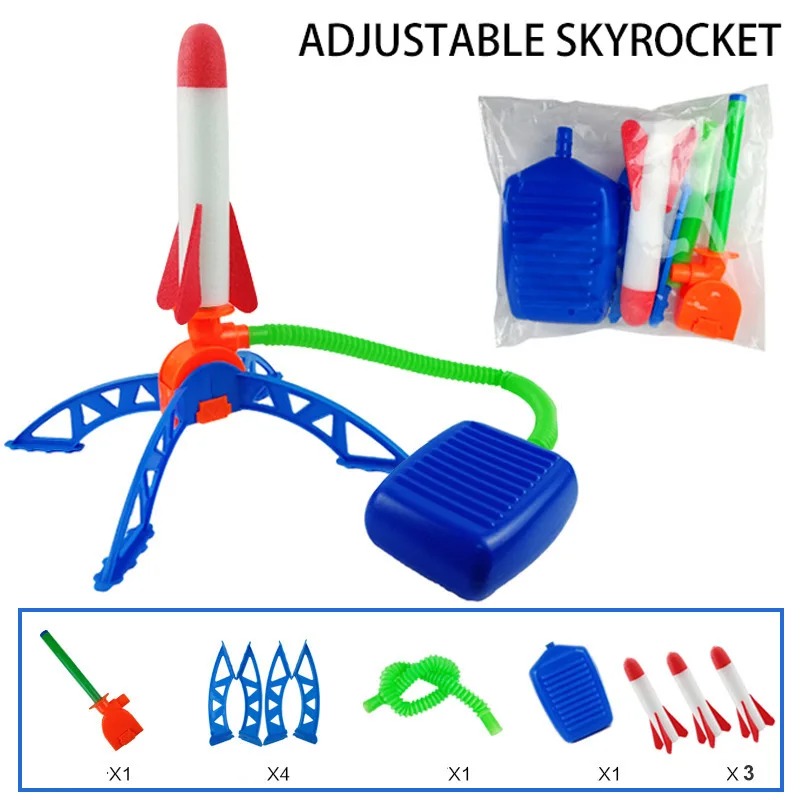 Air Rocket Foot Pump Launcher  – Kids Outdoor Jumping Toys Bewertung und Preis