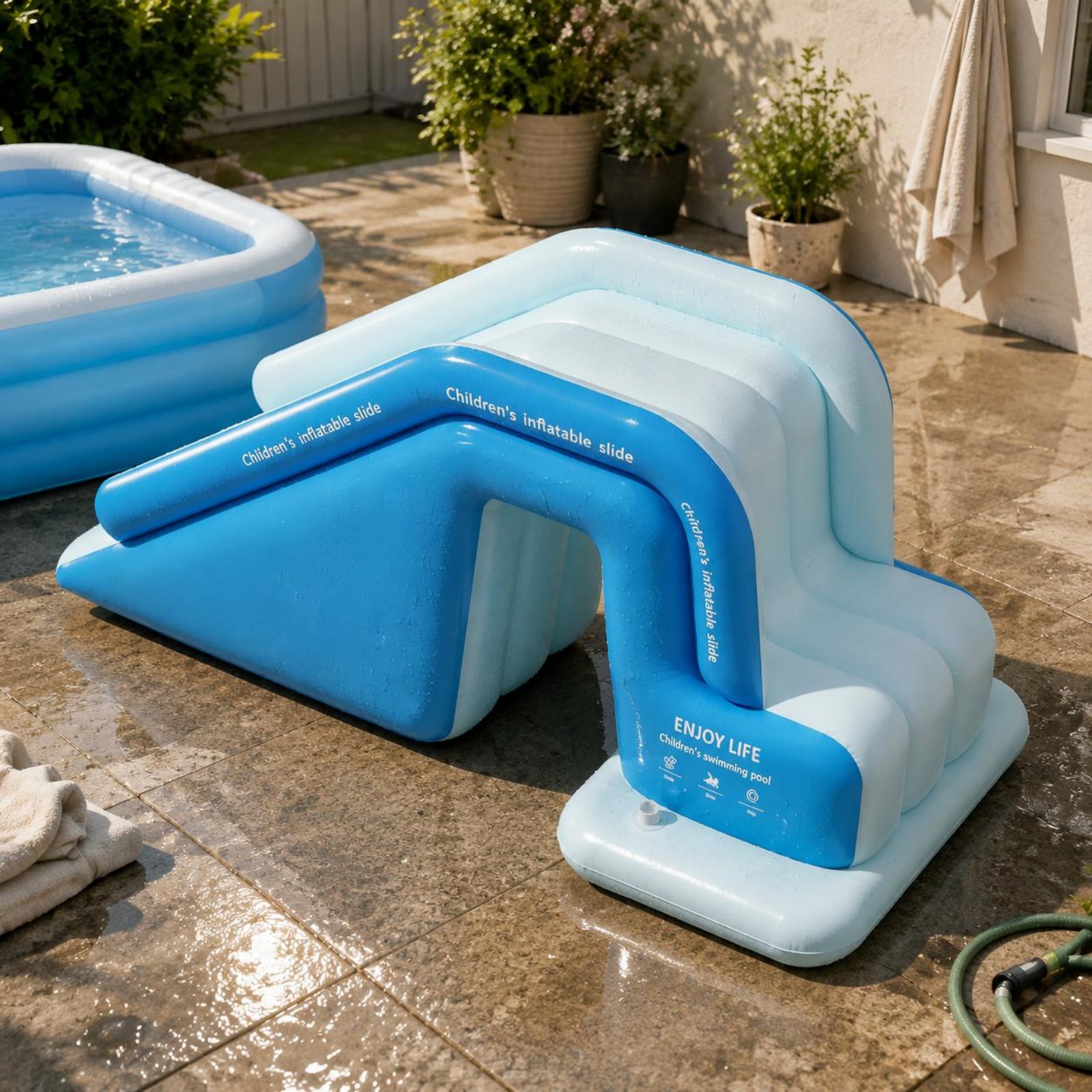 Inflatable Pool Slide Foldable – Kids Outdoor Park Bewertung und Preis