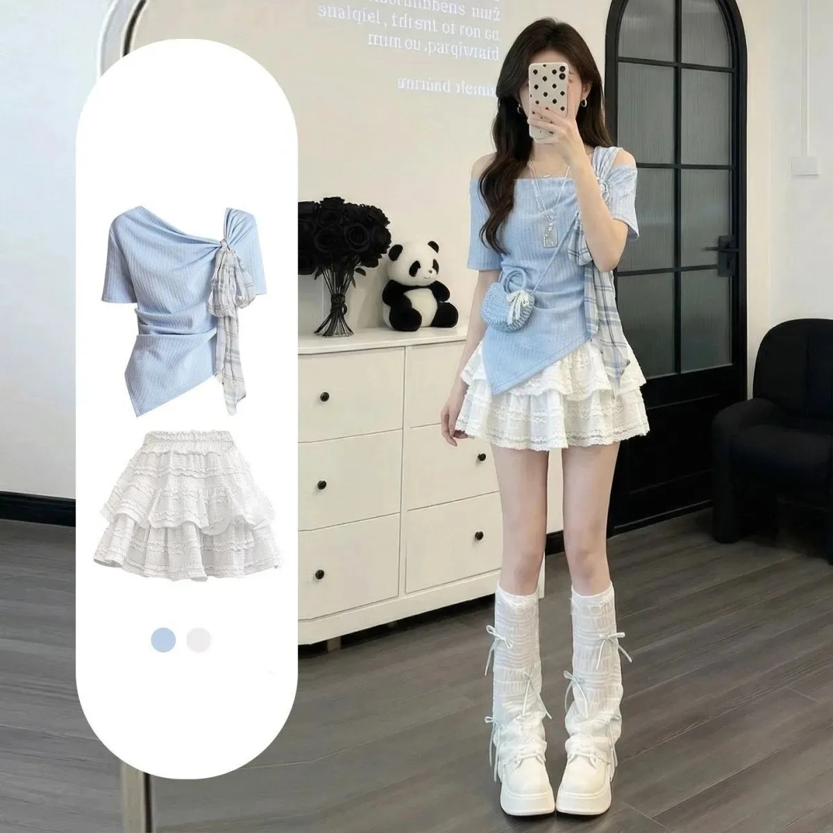 Women's Korean Summer Sweet Bl – Tee Ball Set Bewertung und Preis