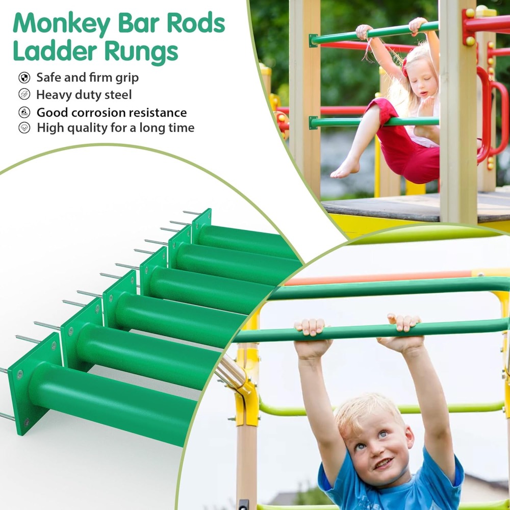 12 PCS DIY Monkey Bar Kit, Bac – Kids Outdoor Monkey Bars Bewertung und Preis