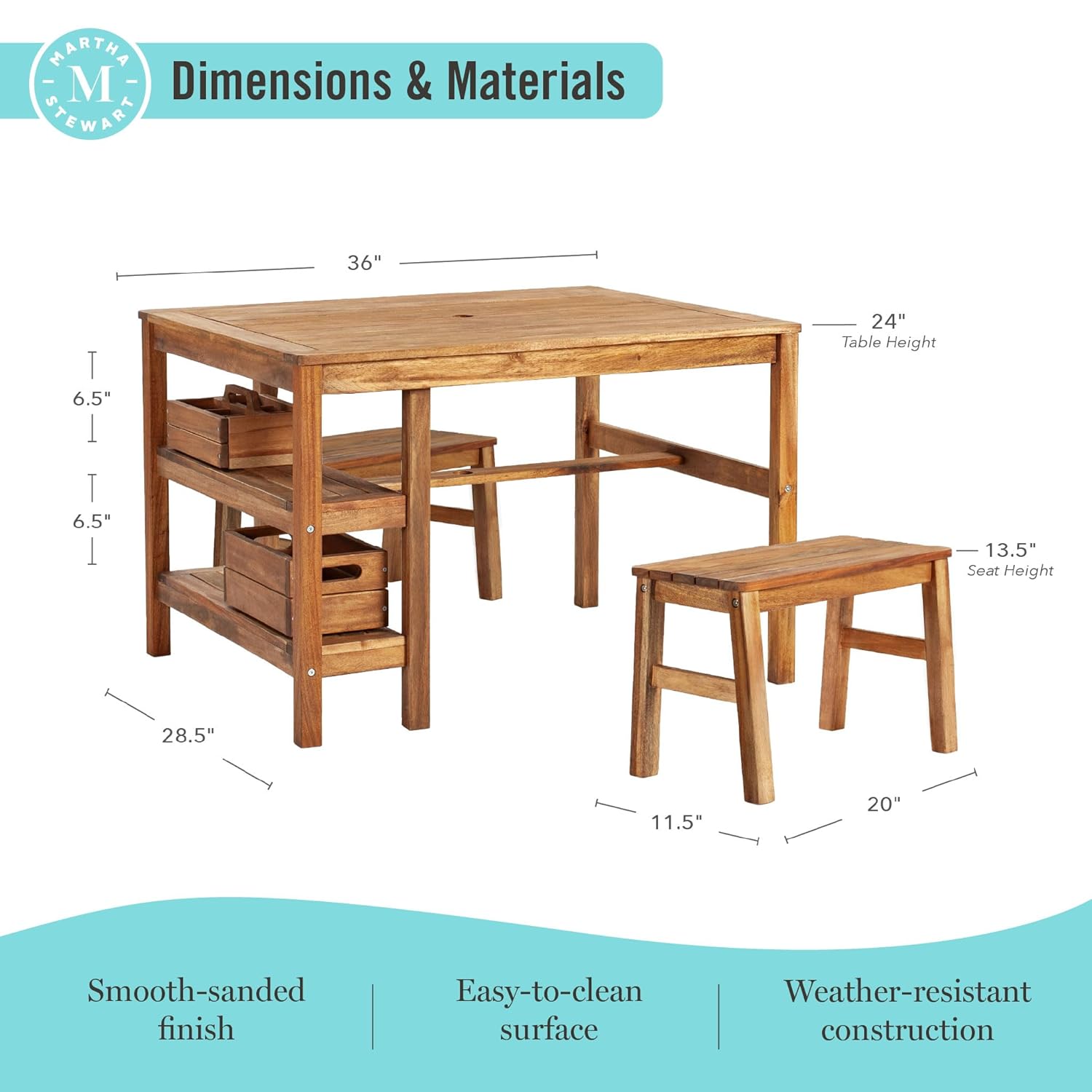 Kids Outdoor Table & Bench Set – Kids Outdoor Wooden Playset Bewertung und Preis