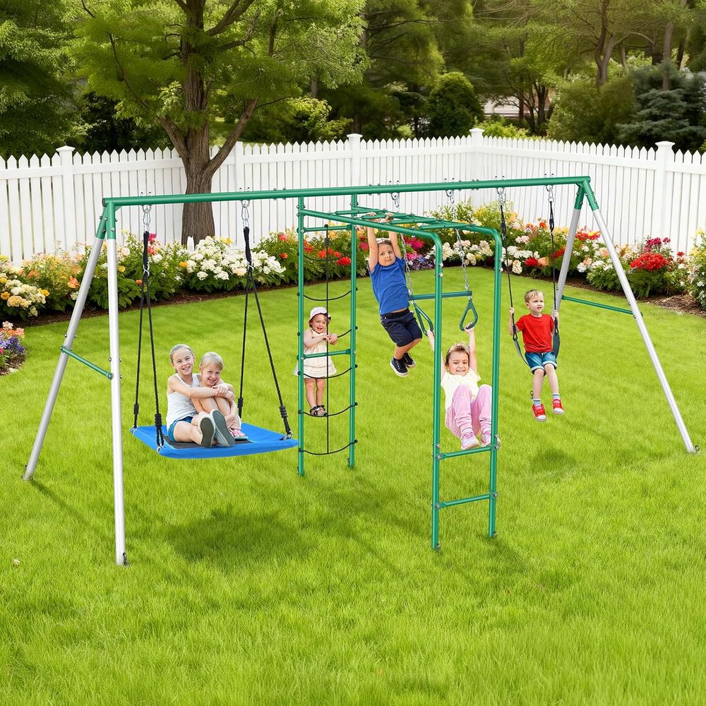 Swing Sets or Backyard with Mo – Kids Outdoor Monkey Bars Bewertung und Preis