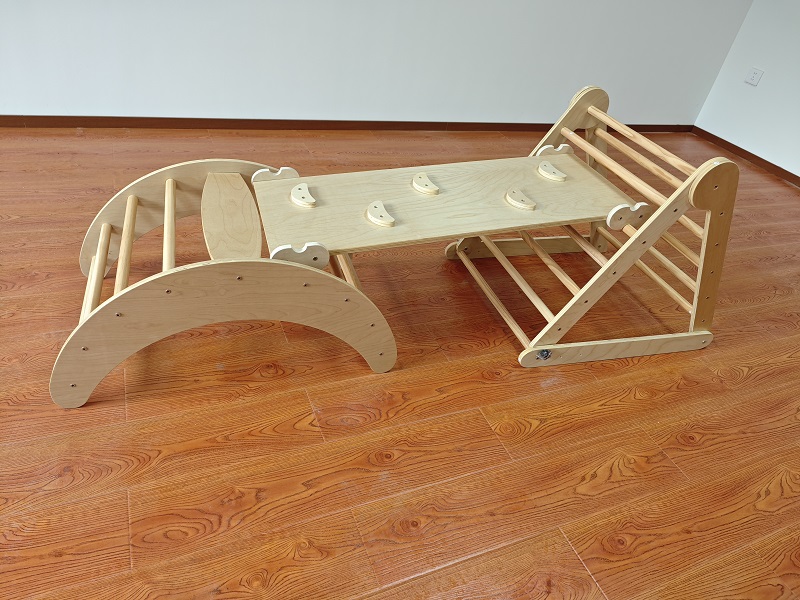 Hot Selling 3-in-1 Montessori  – Kids Outdoor Wooden Playset Bewertung und Preis