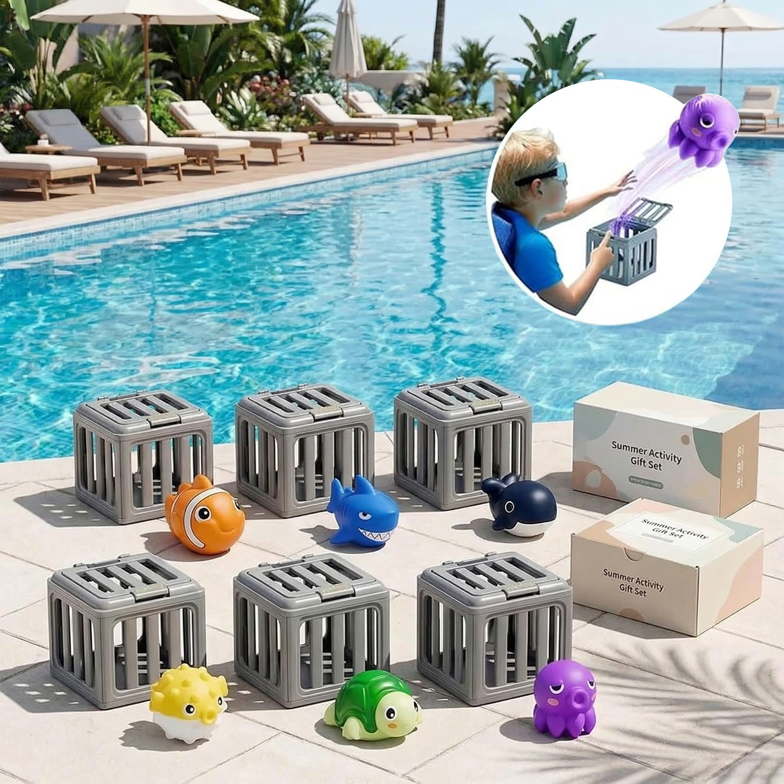 Kids Pool Diving Toys with Fis – Kids Outdoor Entertainment Bewertung und Preis