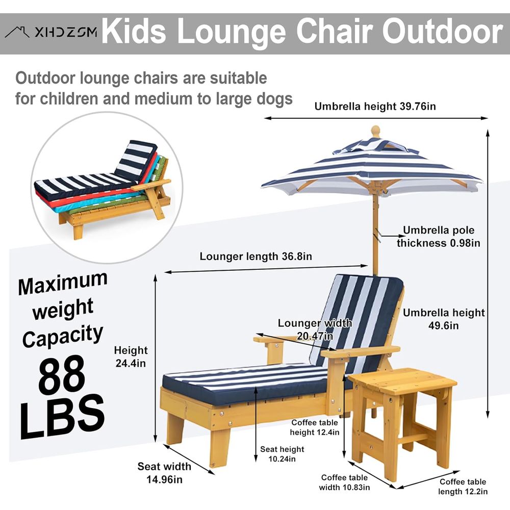 Outdoor Kids Lounge Chair with – Kids Outdoor Table And Chairs Bewertung und Preis