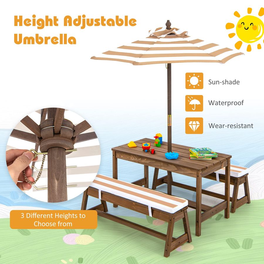 Kids Picnic Table, Toddler Woo – Kids Outdoor Table And Chairs Bewertung und Preis