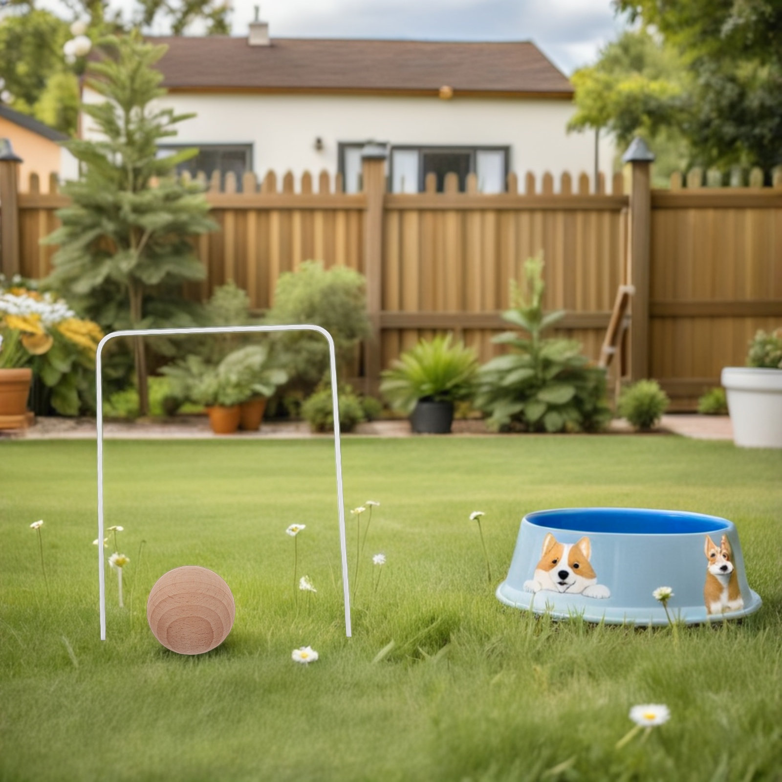 1Set Croquet Set Kids Outdoor  – Kids Outdoor Wooden Playset Bewertung und Preis