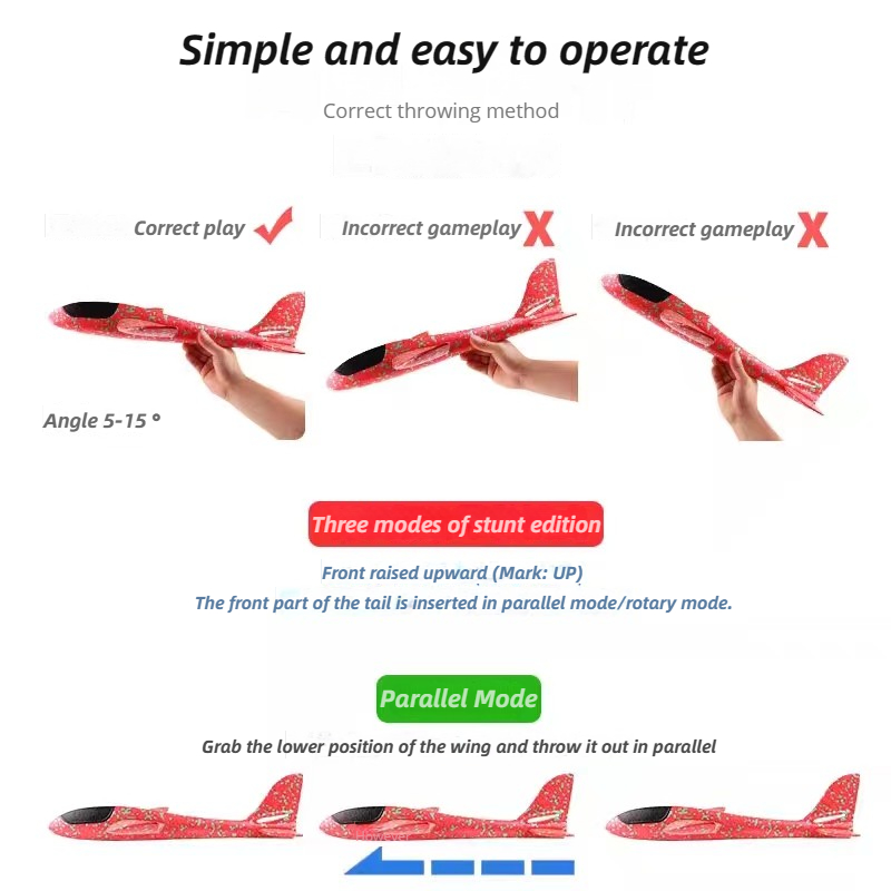 48cm Large Foam Airplane Child – Kids Outdoor Entertainment Bewertung und Preis