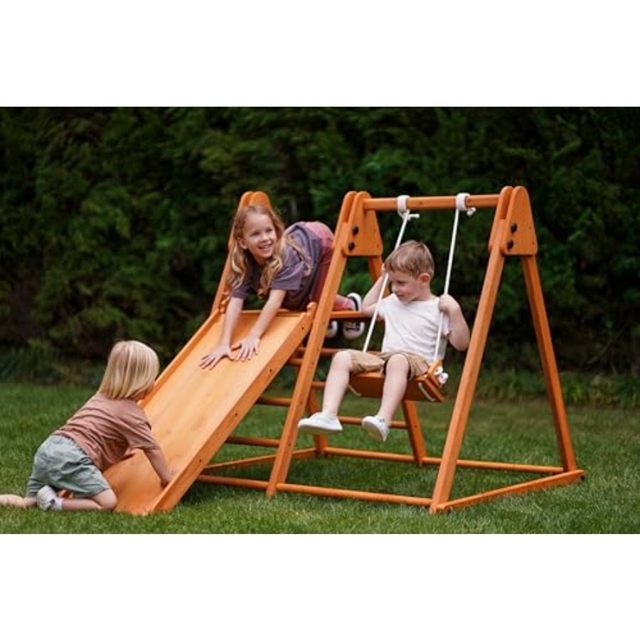 Outdoor jungle gym for kids 18 – Kids Outdoor Wooden Playset Bewertung und Preis
