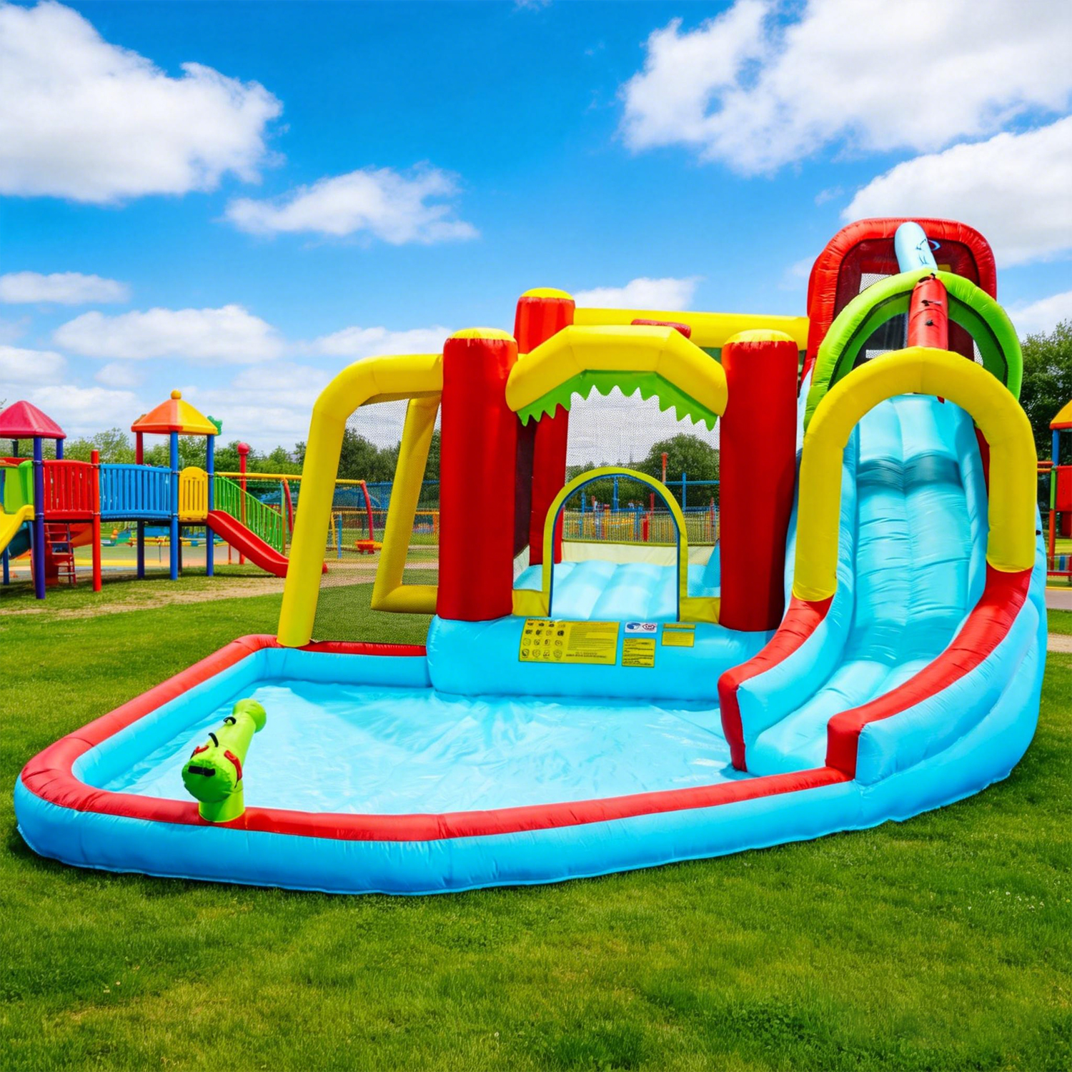 7in1 Inflatable Water Slide Pa – Kids Outdoor Park Bewertung und Preis