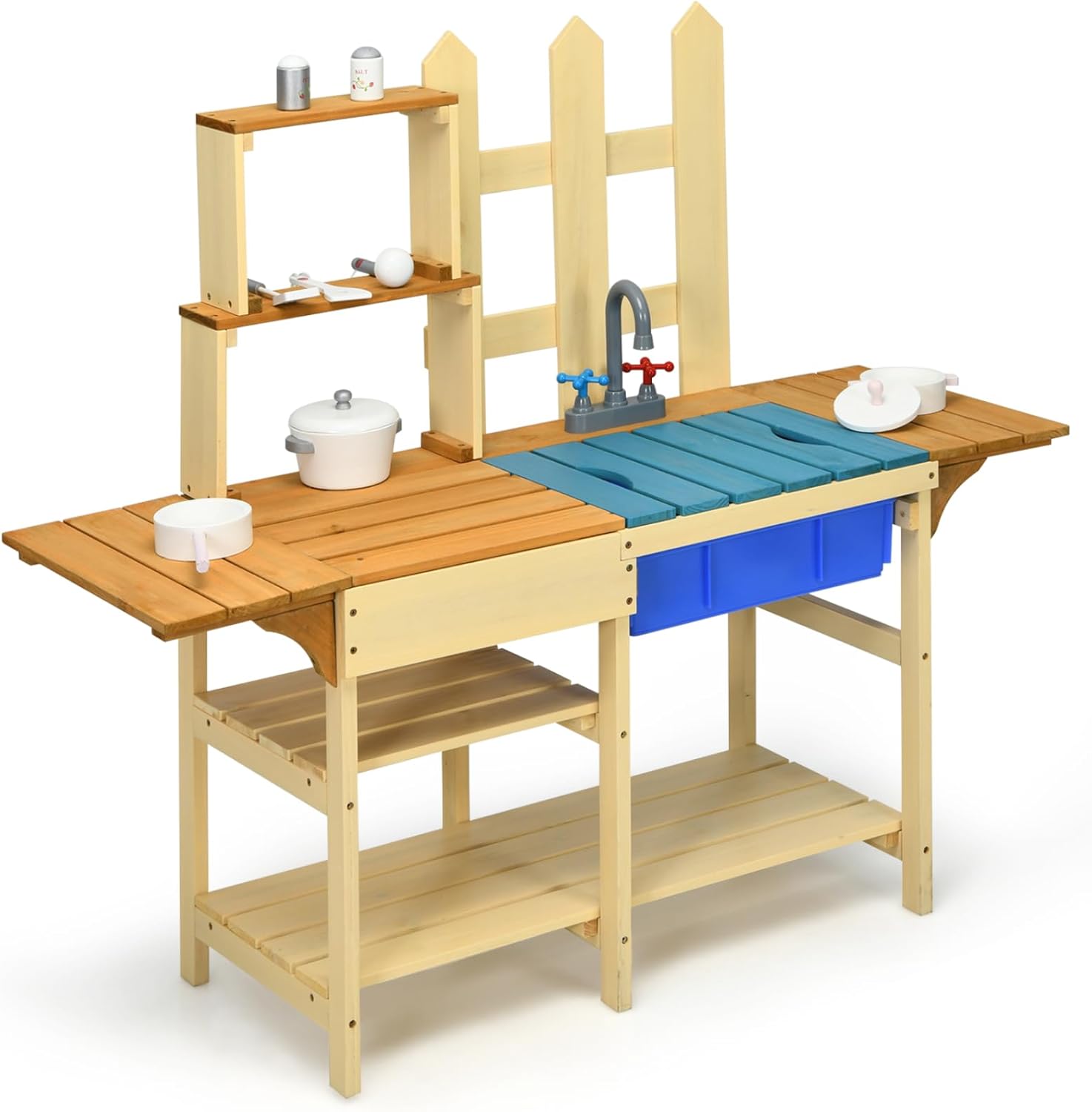 Kids Mud Kitchen Playset, Indo – Kids Outdoor Wooden Playset Bewertung und Preis