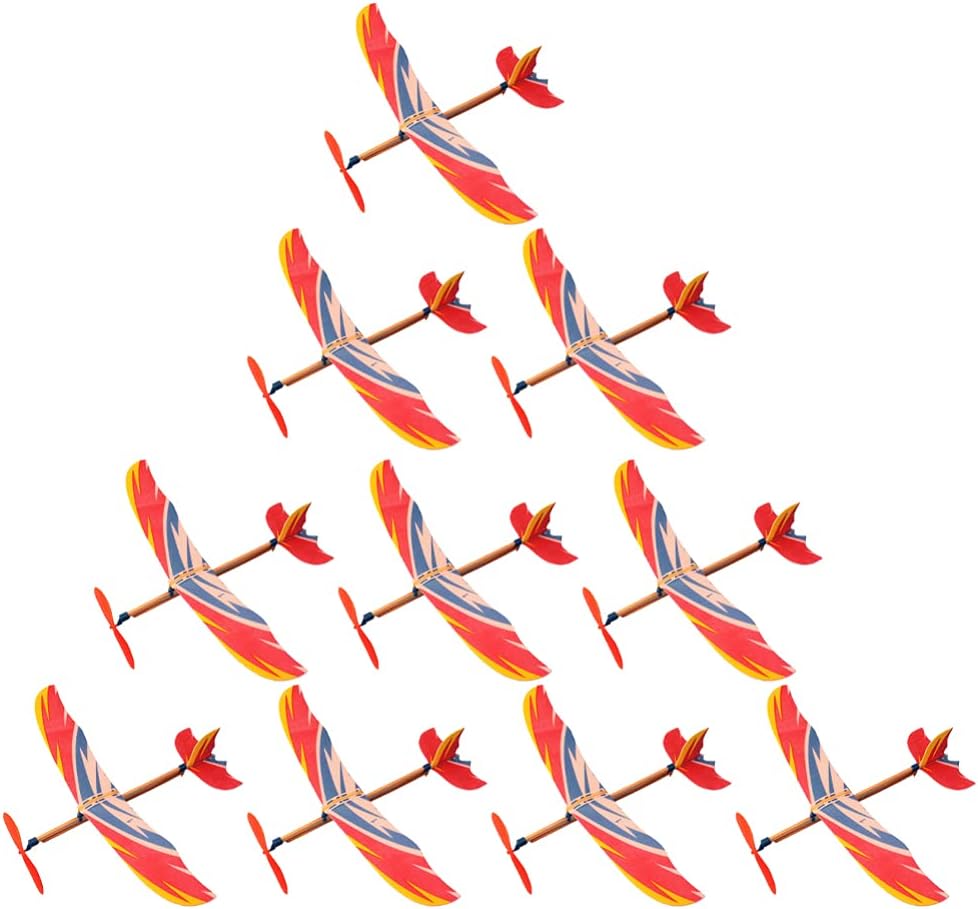 10PCS Airplane Model Rubber Ba – Kids Outdoor Entertainment Bewertung und Preis