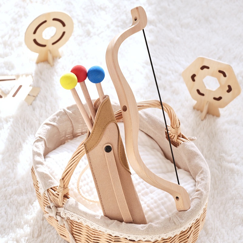 Kids Bow and Arrow Set Wooden  – Kids Outdoor Wooden Playset Bewertung und Preis