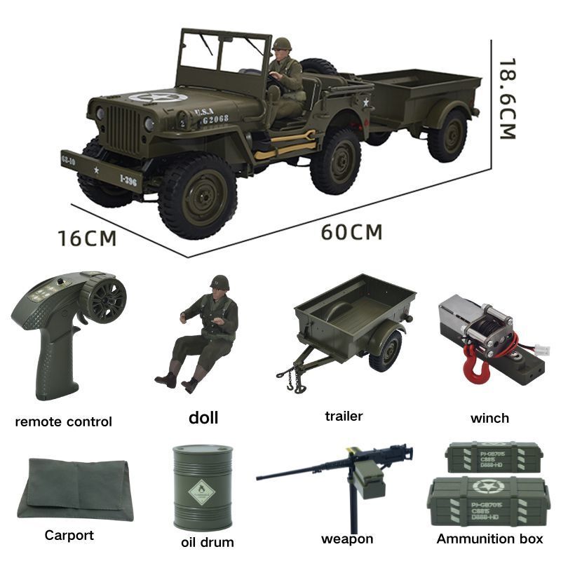 JJRC C8815 Rc car 1941 JEEP WI – Kids Outdoor Vehicles Bewertung und Preis