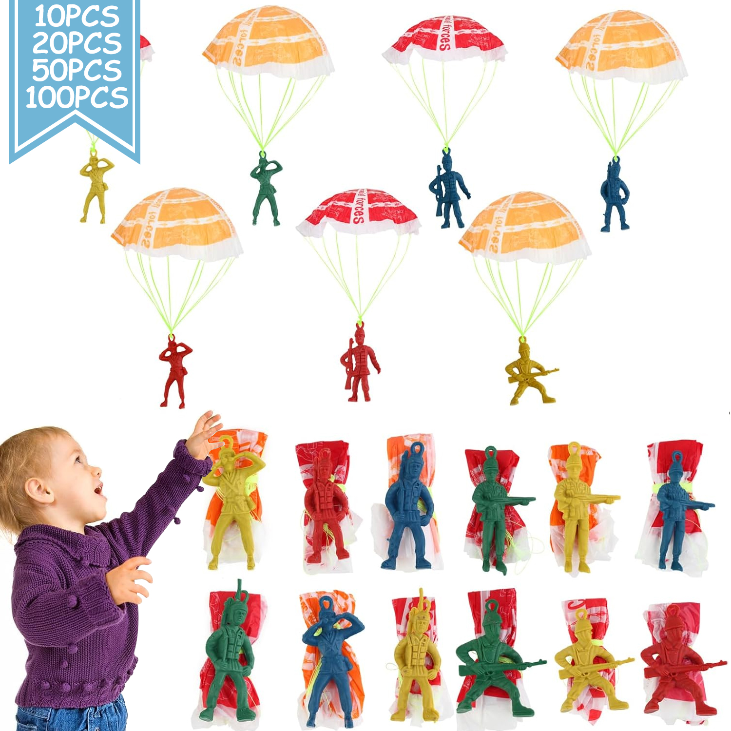 10/100pcs Parachute Toys for K – Kids Outdoor Games Ideas Bewertung und Preis