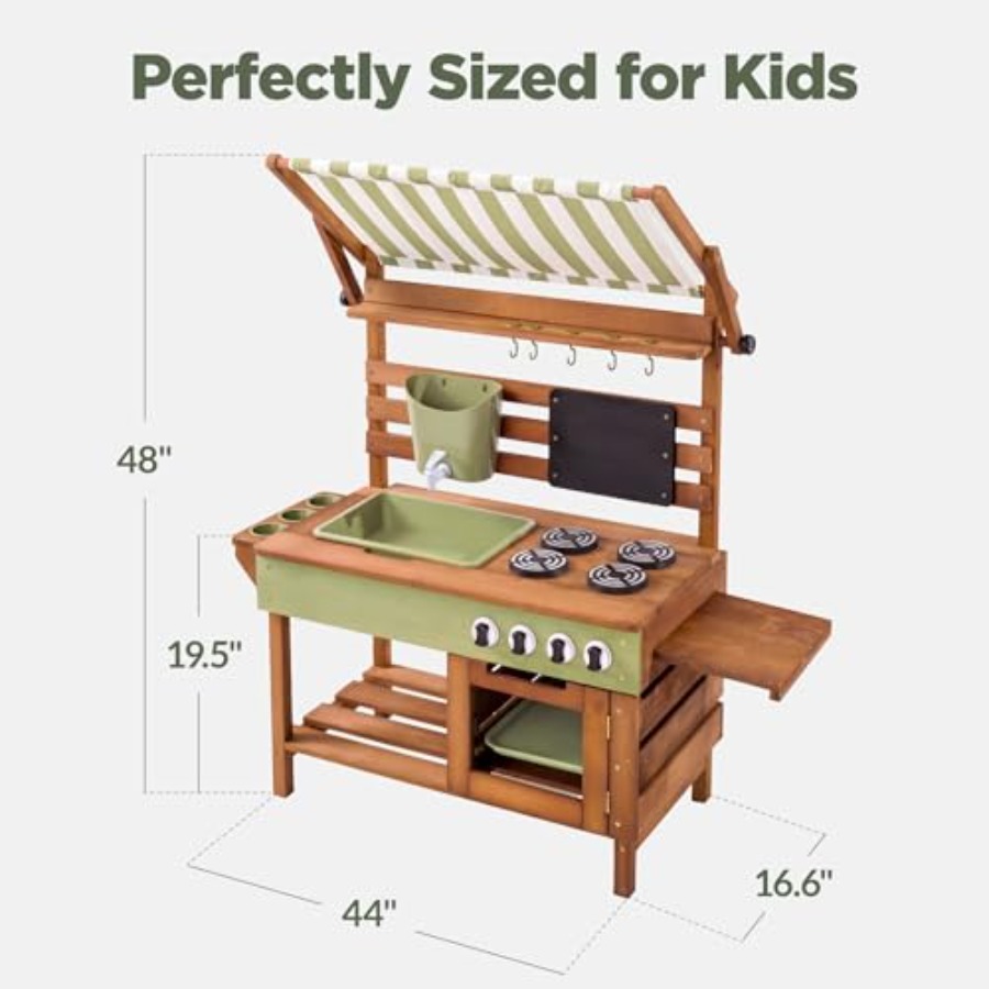 Outdoor mud kitchen for kids:  – Kids Outdoor Wooden Playset Bewertung und Preis