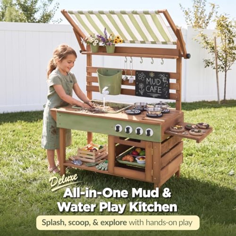 Outdoor mud kitchen for kids:  – Kids Outdoor Wooden Playset Bewertung und Preis
